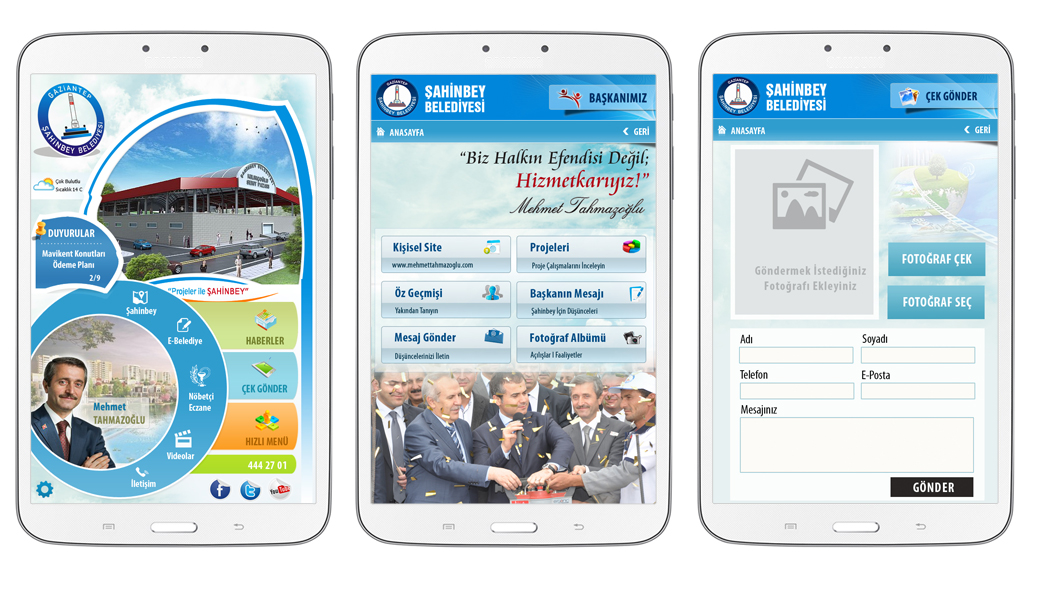 Şahinbey Belediyesi Mobil Uygulama - K7