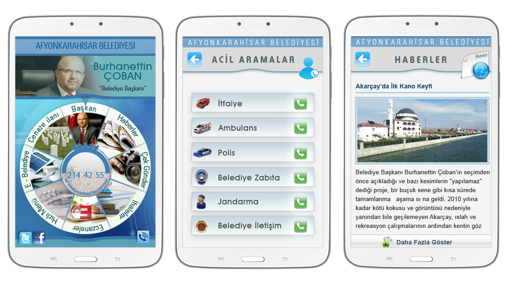 Afyon Belediyesi Mobil Uygulama - K7
